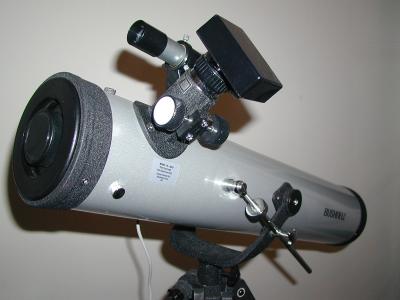 webcam on telescope