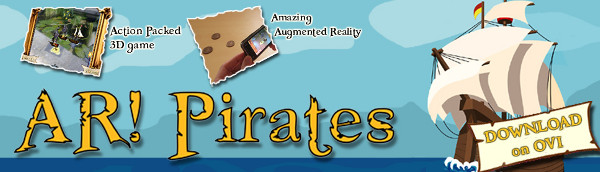 AR! Pirates mobile game banner ad